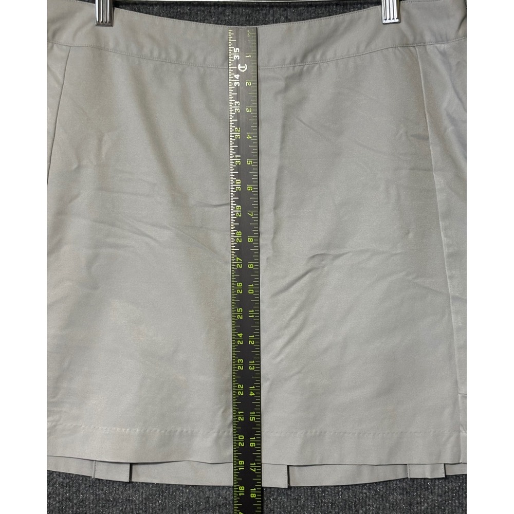 Adidas ClimaCool Womens Golf Skort Size 12 Gray Pleated Athletic Skort - Picture 5 of 6